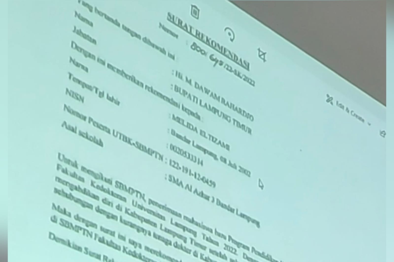 Persidangan Korupsi Unila Ulas Peran Bupati Lampung Timur Dawam Rahardjo