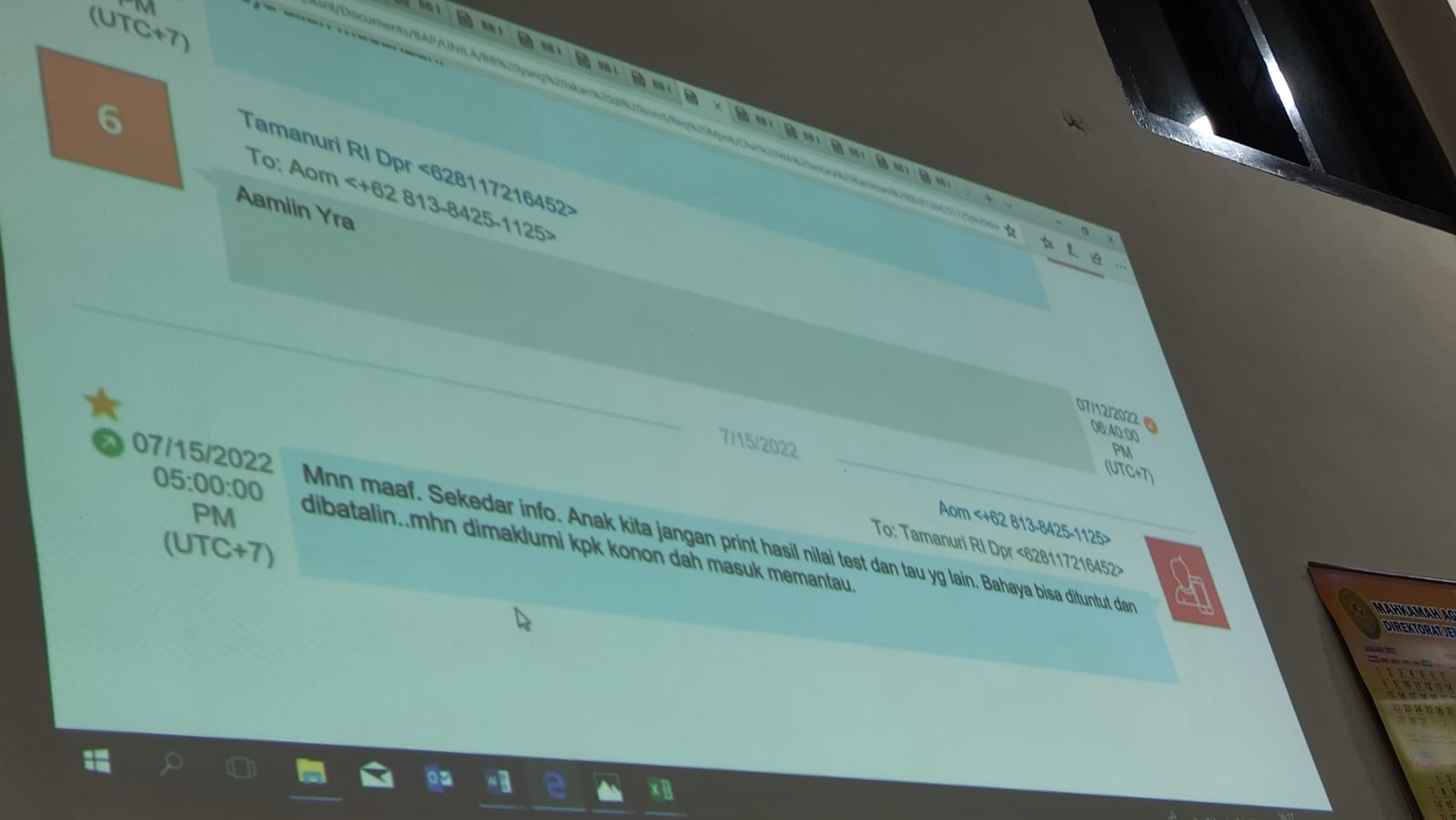 Pesan Karomani ke Tamanuri Ketika Bahas Kelulusan Mahasiswa Unila Titipan