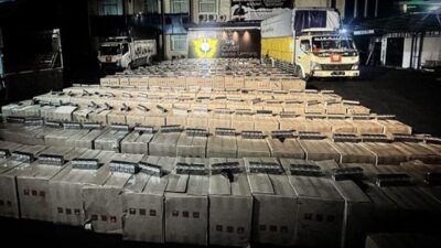19 Juta Batang Rokok Ilegal Diamankan Bea Cukai