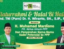Mantan Ketum Hanura Wiranto Serahkan Daftar Caleg Potensial ke PPP