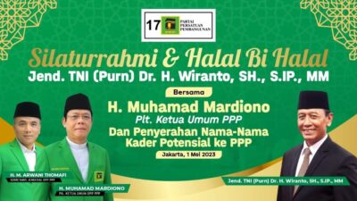 Mantan Ketum Hanura Wiranto Serahkan Daftar Caleg Potensial ke PPP