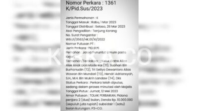 MA Tolak Perbaikan Kasasi Perkara Pupuk Ilegal Pringsewu