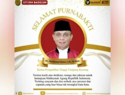 Ketua PT Tanjungkarang Mochamad Djoko Pensiun