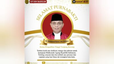 Ketua PT Tanjungkarang Mochamad Djoko Pensiun