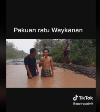 Jalan Rusak di Kabupaten Waykanan