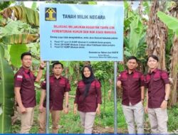 Kumham Lampung Pasang Plang di Atas Aset Berstatus BMN