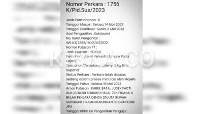 Sempat Divonis Bebas, MA Nyatakan Bunda Merry Bersalah