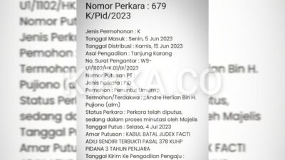 Sempat Bebas, MA Vonis Penjara Terdakwa Tipu Gelap Proyek Rel Kereta