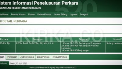 Ketua PDIP Pringsewu Digugat ke Pengadilan