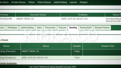 Jaksa Banding Putusan Korupsi APBDes Pagar Dalam
