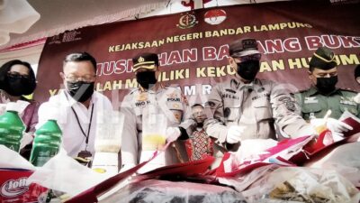 Kejari Bandarlampung Musnahkan Ratusan Gram Sabu