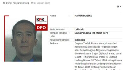 KPK dan Polri Bahas Perburuan Harun Masiku Dkk