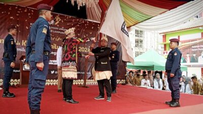 Kirab Pemilu 2024 Tiba di Kota Bandarlampung