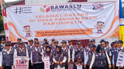 Sukadamai Dideklarasikan Bawaslu Jadi Desa Pengawasan Partisipatif di Lampung Selatan