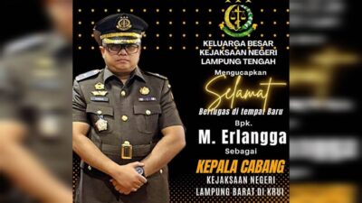 Muhammad Erlangga Jadi Kepala Cabjari Krui