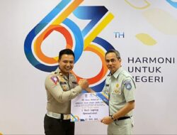 Satlantas Polres Tulangbawang Diganjar Penghargaan PT Jasa Raharja