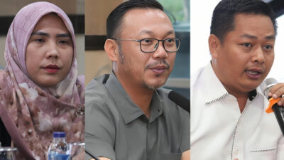 Kepala BPN Kota Depok Indra Gunawan dan jajaran dalam sosialisasi sertifikat elektronik yang berlangsung di aula Kantor Pertanahan Kota Depok, Kamis 30 Mei 2024. (Foto: BPN Kota Depok)
