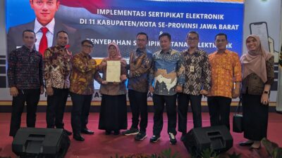 BPN Kota Depok Hadiri Peresmian Peluncuran Sertifikat Elektronik