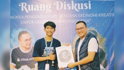 Gilang Ramadhan Jadi Pembicara Ruang Diskusi: Pentingnya Pengembangan Seni dan Ekonomi Kreatif Untuk Generasi Emas Indonesia