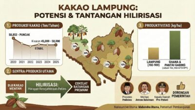 Kakao Lampung: Potensi Besar yang Butuh Dorongan Hilirisasi