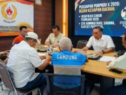 Bedah Kesiapan Porprov X 2026, KONI Lampung Sisir Administrasi hingga Fisik Venue