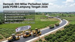 Dampak 300 Miliar Perbaikan Jalan pada PDRB Lampung Tengah 2026