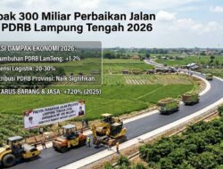 Dampak 300 Miliar Perbaikan Jalan pada PDRB Lampung Tengah 2026