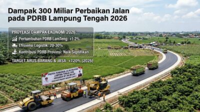 Dampak 300 Miliar Perbaikan Jalan pada PDRB Lampung Tengah 2026