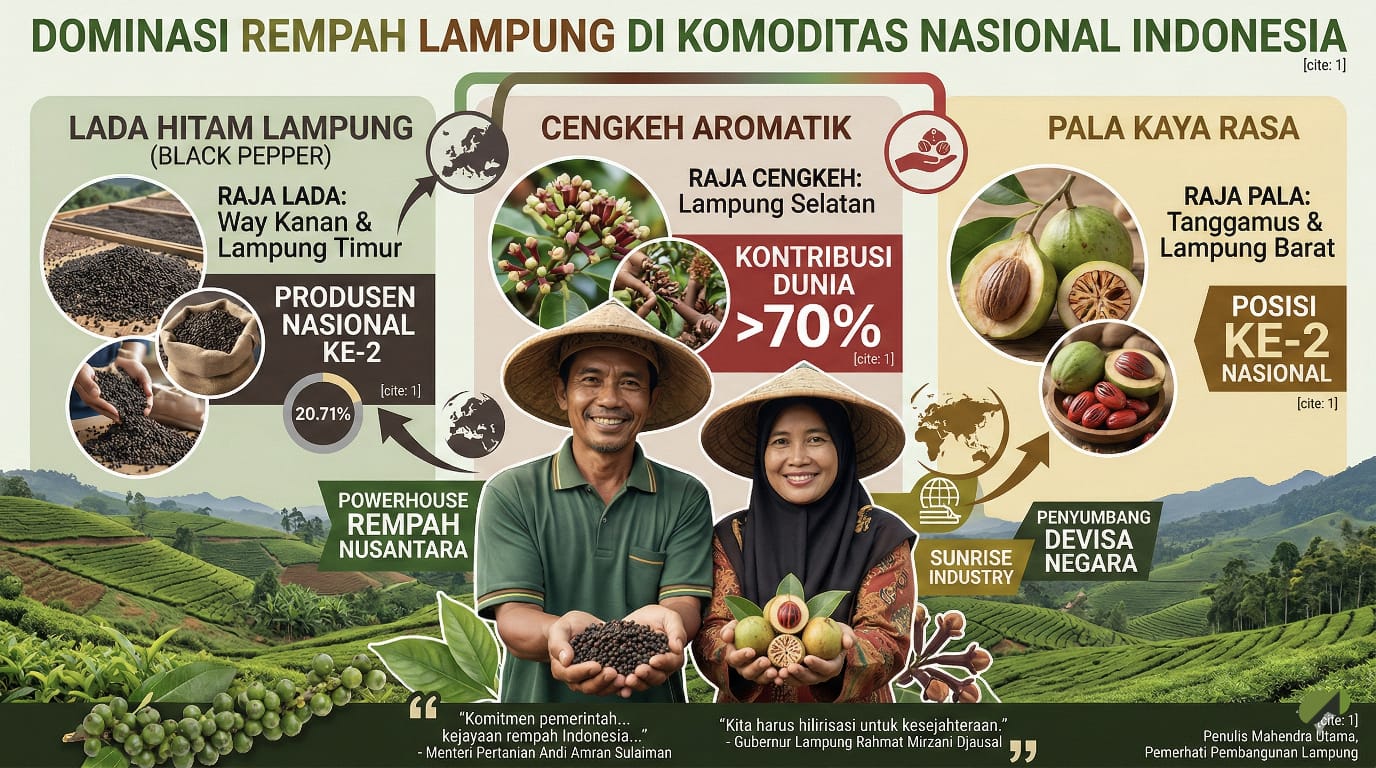 Dominasi Rempah Lampung di Komoditas Nasional Indonesia