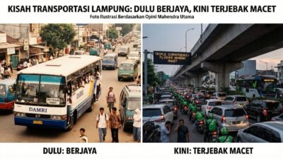 Kisah Transportasi Lampung: Dulu Berjaya, Kini Tercebak Macet