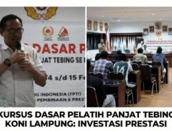 Investasi Prestasi, KONI Lampung Tempa 30 Pelatih Panjat Tebing