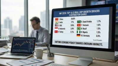 10 Negara Pendorong Pertumbuhan GDP Global 2026 IMF
