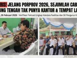 Miris! Mau Tarung di Porprov, Sejumlah Cabor Lampung Tengah Tak Punya Kantor dan Tempat Latihan