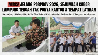 Miris! Mau Tarung di Porprov, Sejumlah Cabor Lampung Tengah Tak Punya Kantor dan Tempat Latihan