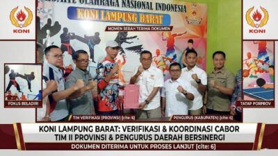 Hasil Verifikasi KONI Lampung: Cabor Beladiri Dominan, Renang-Voli Andalan Lambar