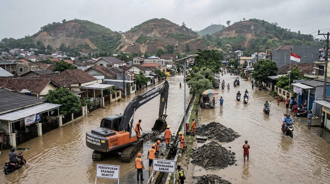Evaluasi Upaya Pemkot Bandarlampung Atasi Banjir dan Genangan