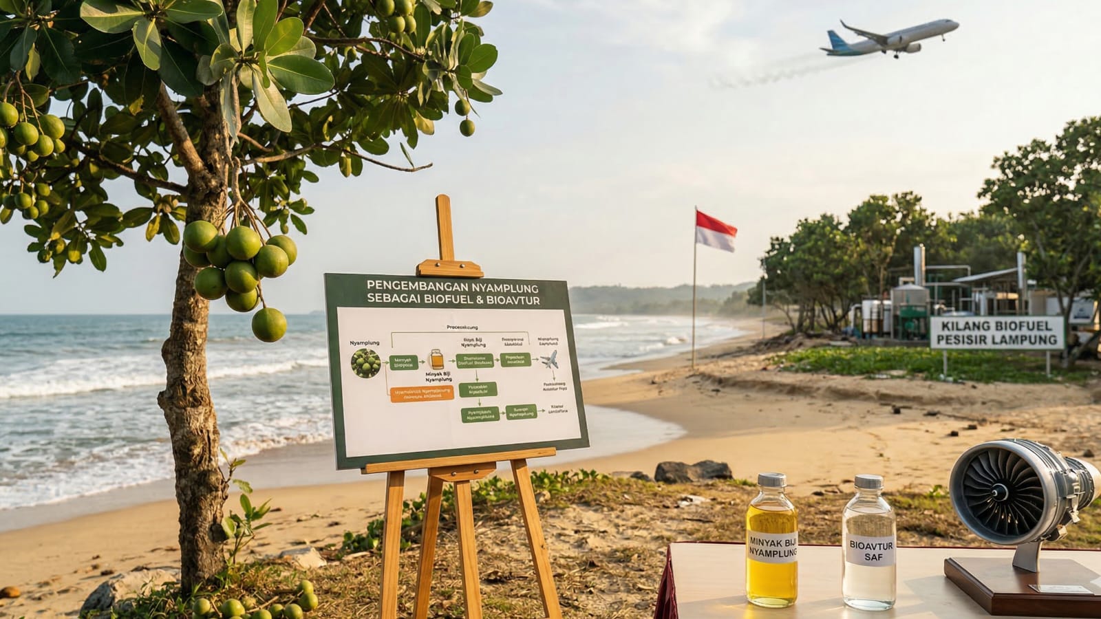 Nyamplung Lampung: Emas Hijau Pesisir untuk Kemandirian Energi Nasional