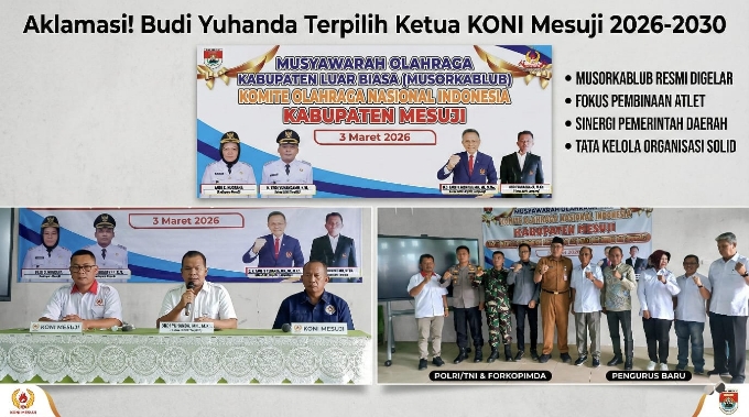 Sah! Budi Yuhanda Pimpin KONI Mesuji, Fokus Benahi Organisasi dan Prestasi