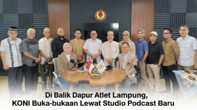 Di Balik Dapur Atlet Lampung, KONI Buka-bukaan Lewat Studio Podcast Baru