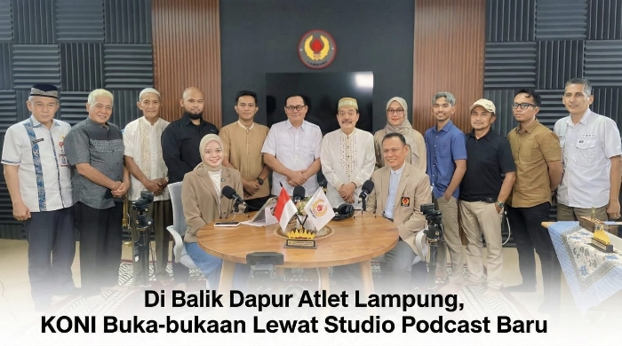 Di Balik Dapur Atlet Lampung, KONI Buka-bukaan Lewat Studio Podcast Baru