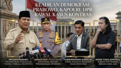 Prabowo Perintahkan Kapolri dan Habiburokhman Kawal Kasus Penyiraman KontraS
