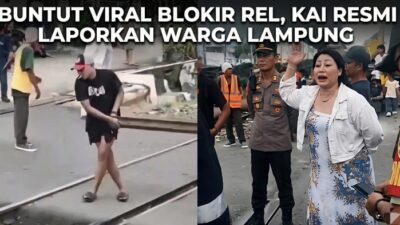 Buntut Video Viral, KAI Resmi Laporkan Pemblokir Rel di Lampung