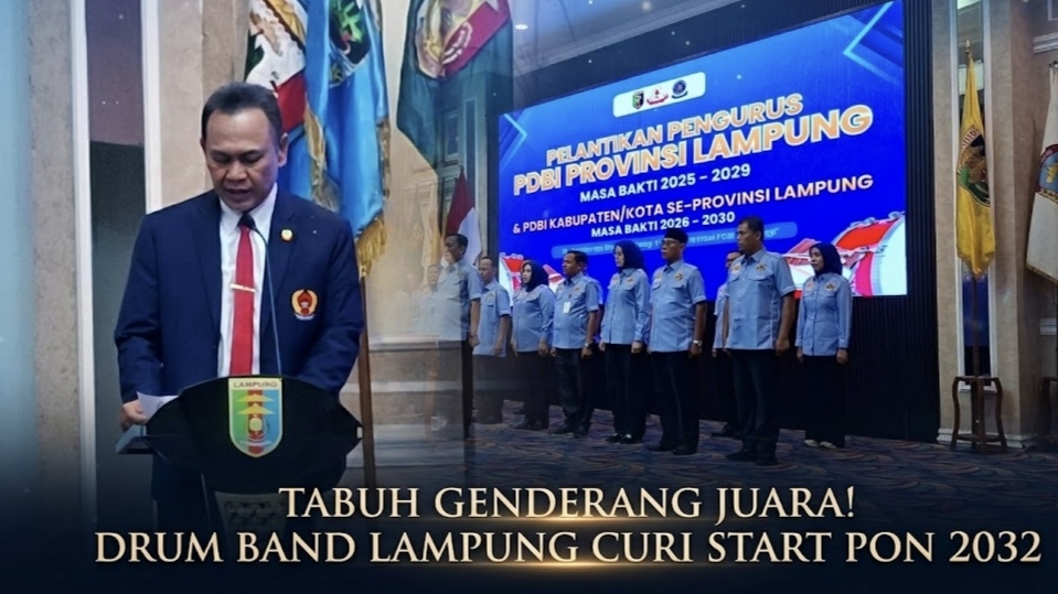 Tabuh Genderang Juara, Drum Band Lampung Curi Start Menuju PON 2032