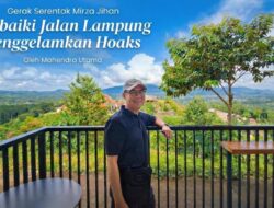Gerak Serentak Mirza Jihan Perbaiki Jalan Lampung Tenggelamkan Hoaks