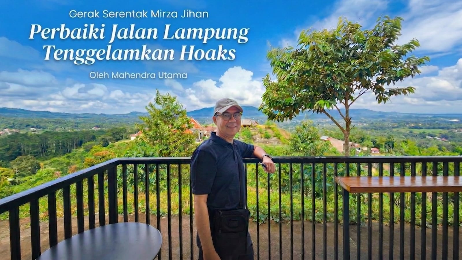 Gerak Serentak Mirza Jihan Perbaiki Jalan Lampung Tenggelamkan Hoaks