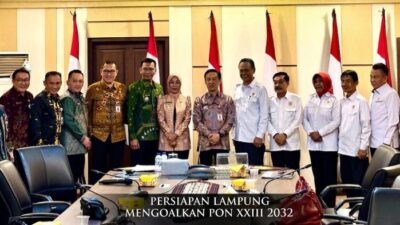 Pemprov dan KONI Bersatu, Yakinkan Pusat Lampung Layak Gelar PON 2032