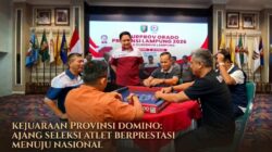 Bukan Sekadar Banting Kartu, Atlet Domino Lampung Incar Tiket Nasional