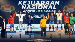Datang Bertiga Pulang Bawa 6 Emas, Lampung Rajai Kejurnas Angkat Besi 2026