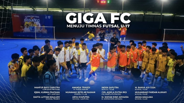 14 Bintang Muda Futsal Lampung Bersiap Rebut Posisi di Timnas