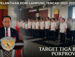 Komandoi KONI Lampung Tengah, Agustam Langsung Ditodong Target 3 Besar Porprov 2026